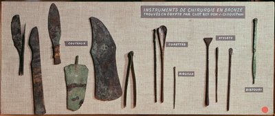 Surgical Instruments, Found in Egypt by Antoine Barthelemy Clot Bey by Roman Period Egyptian